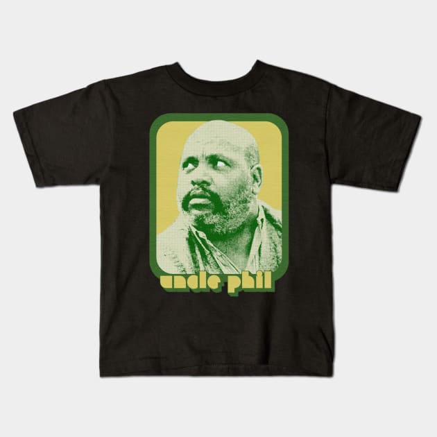 Uncle Phil / Original 70s Style Retro Design Kids T-Shirt by DankFutura